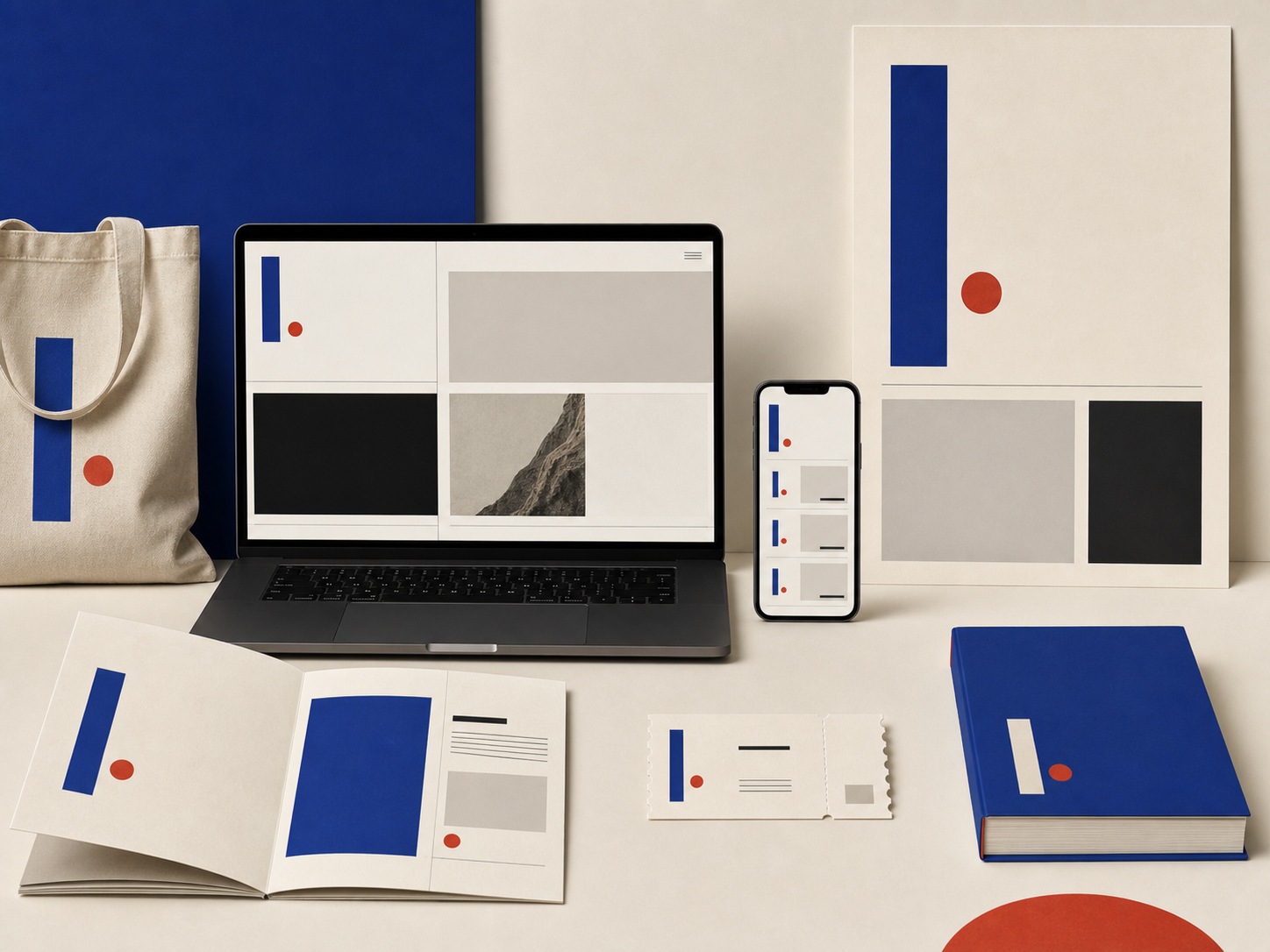 Daymark Press website, mobile catalogue, literary event poster, ticket and book design